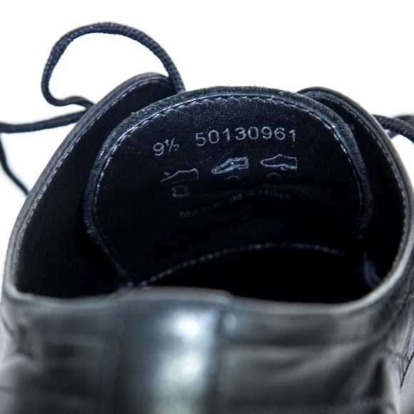 Hugo Boss Black Leather Lace-up Shoes Size 9.5 - Picture 6 of 8